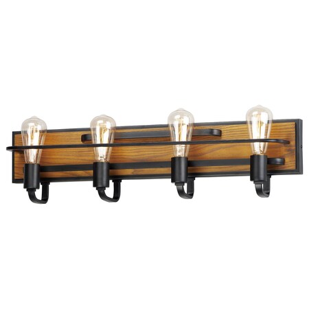 Maxim Black Forest 4-Light Bath Vanity 10304BKASB